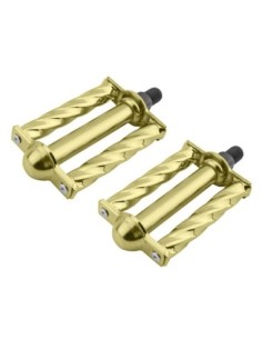 Square Twisted Pedals 1/2 Gold.